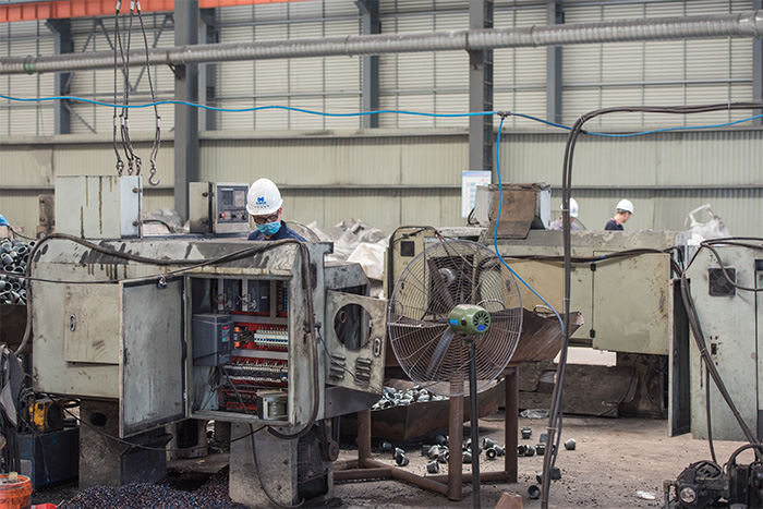 萧县网架配件-锥头加工车间